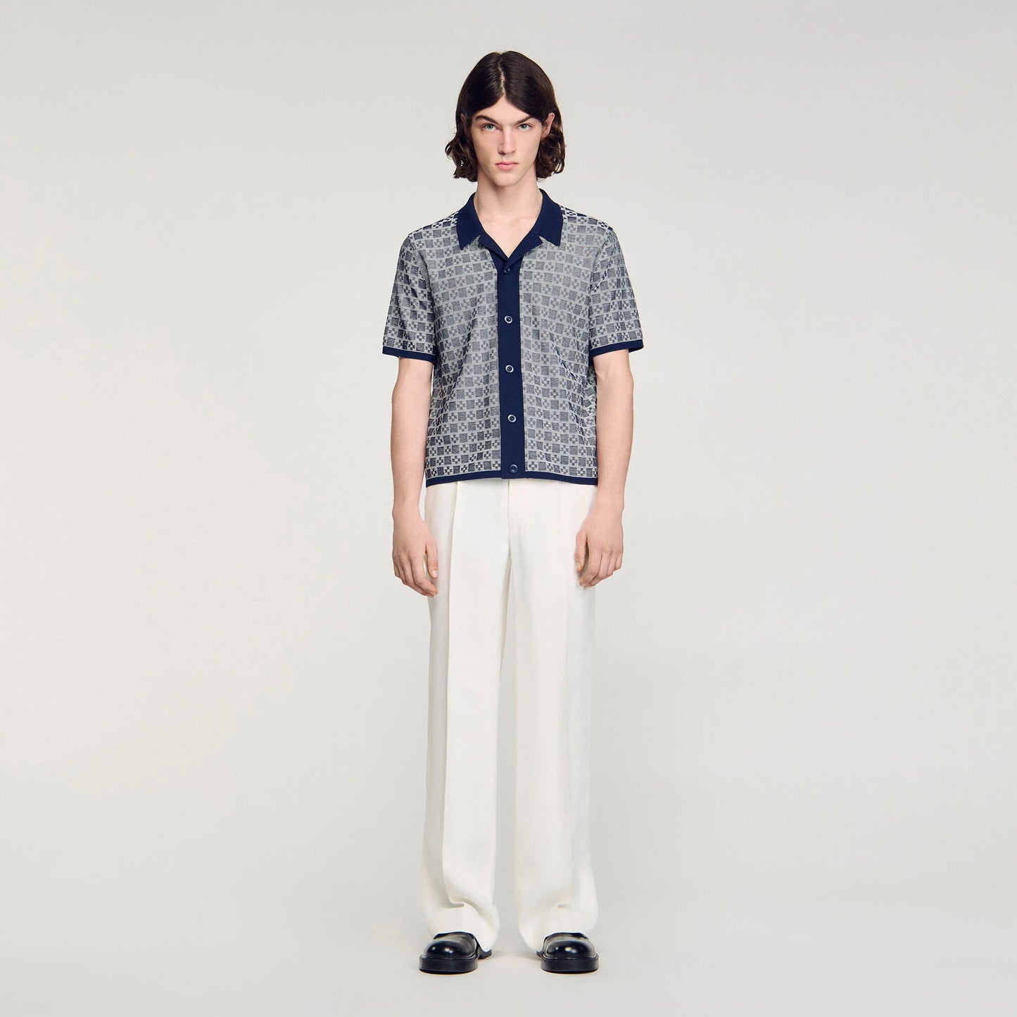 Camisa jacquard Square Cross
