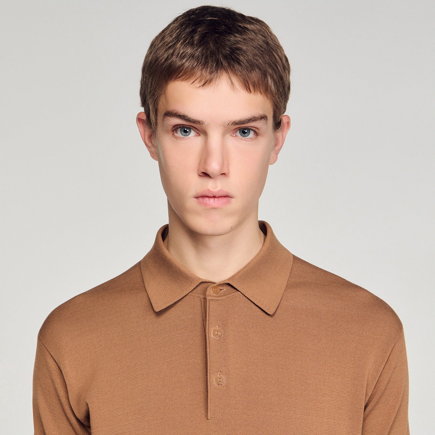 Polo de algodón y seda