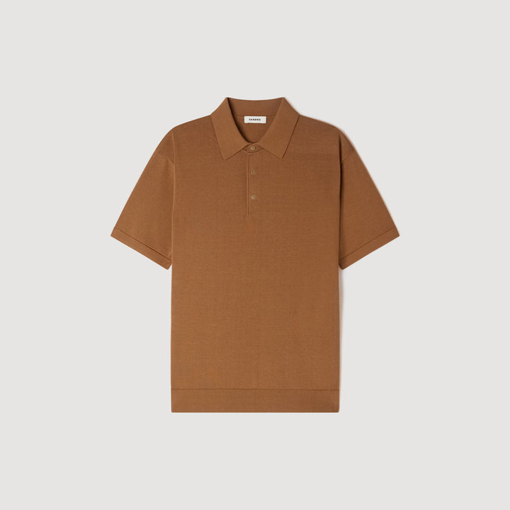 Polo de algodón y seda