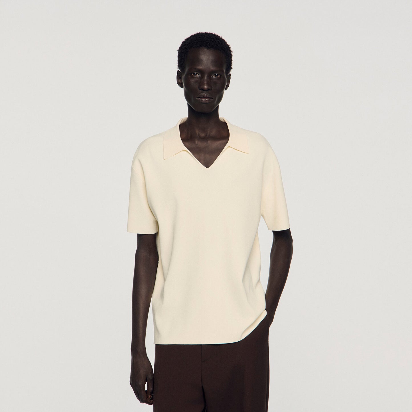 Polo de punto stretch