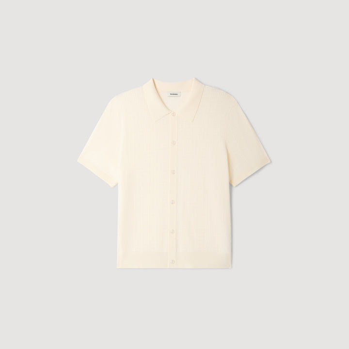 Camisa efecto calado