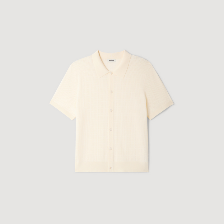 Camisa efecto calado