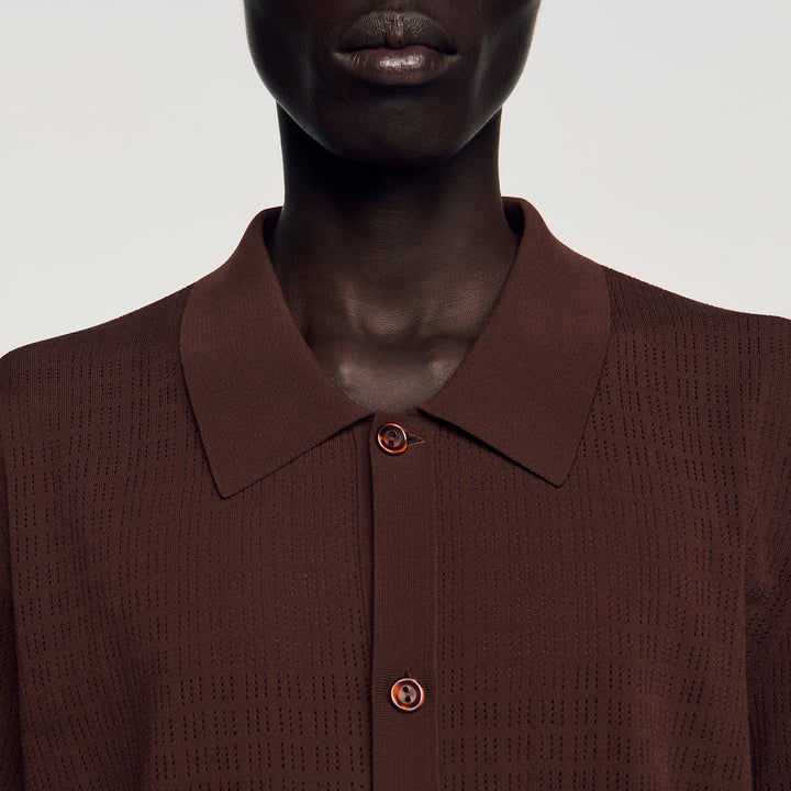 Camisa efecto calado