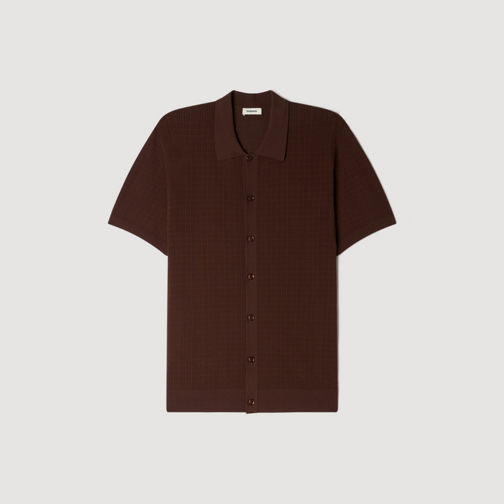 Camisa efecto calado