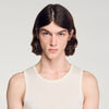 Top de punto cuello redondo