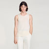 Top de punto cuello redondo