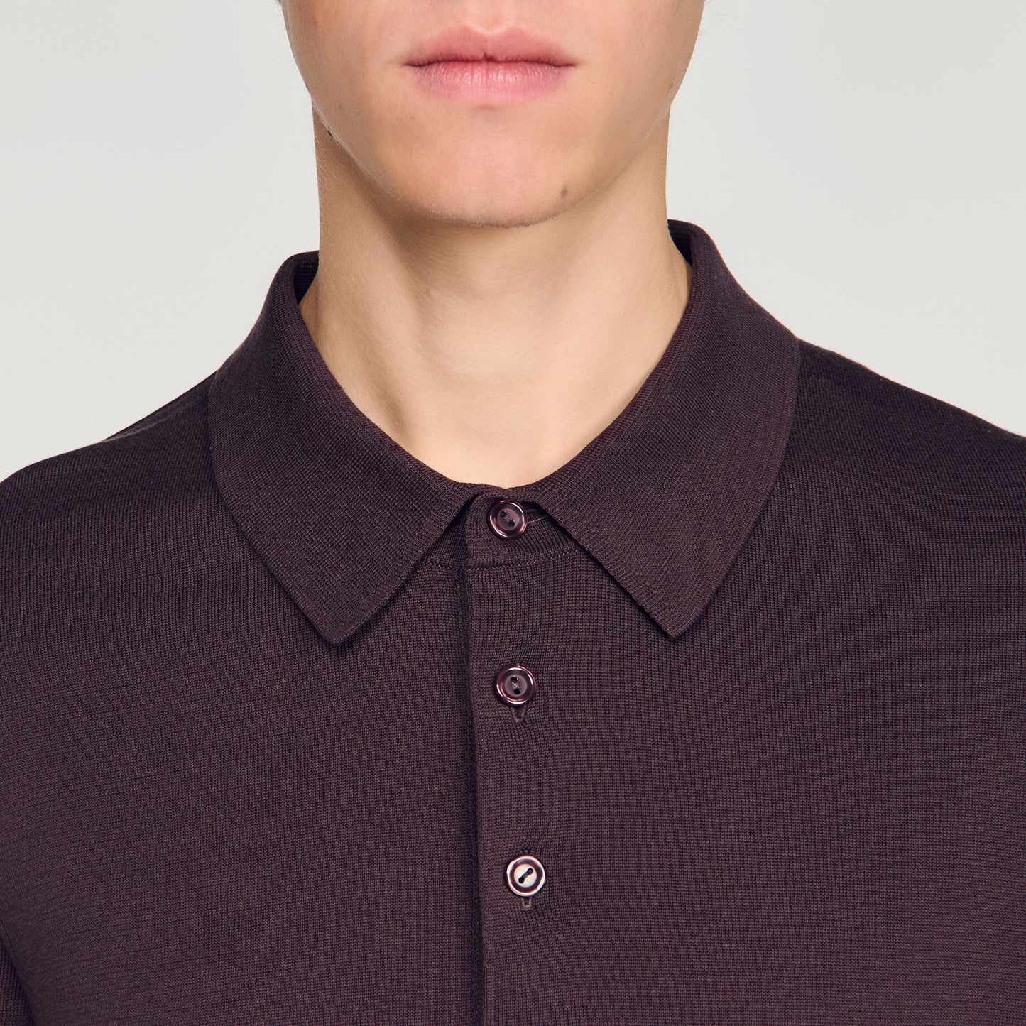 Polo de algodón y seda