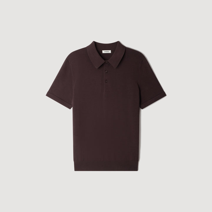 Polo de algodón y seda