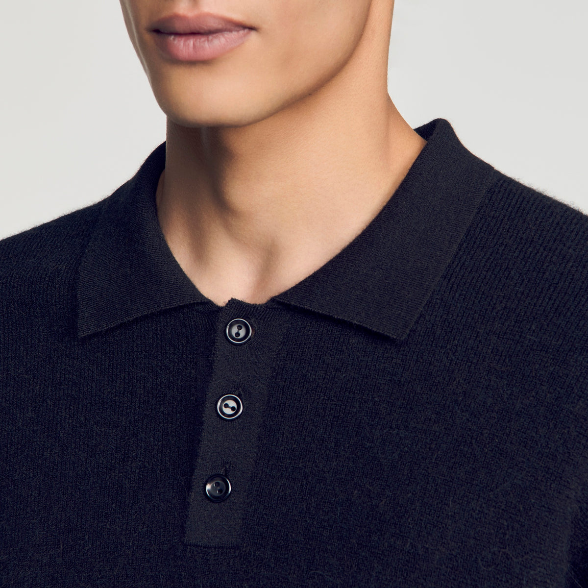 Polo de canalé de alpaca