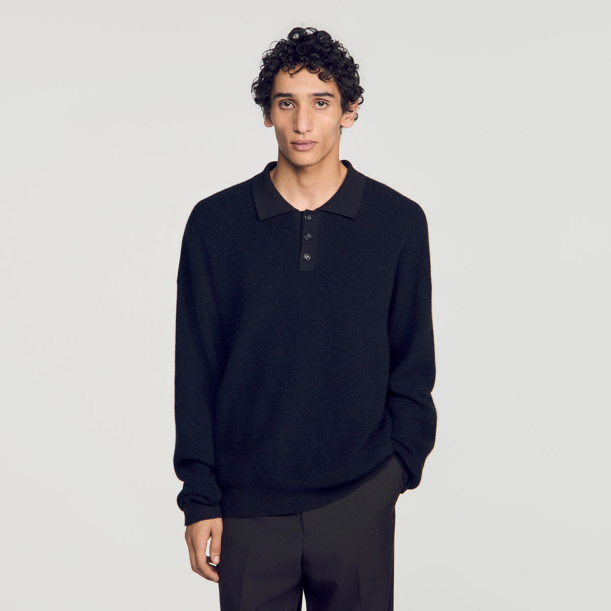 Polo de canalé de alpaca