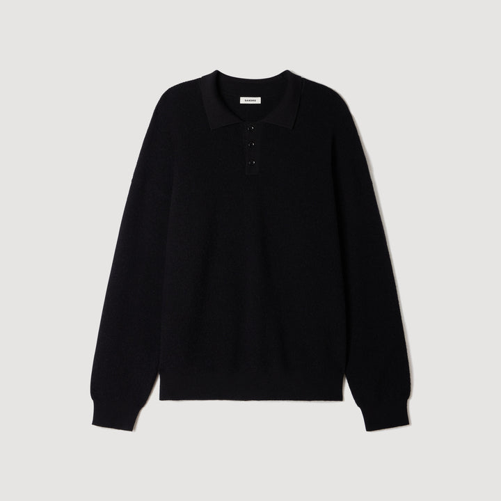 Polo de canalé de alpaca