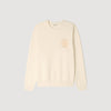 Sudadera de punto con flor crochet