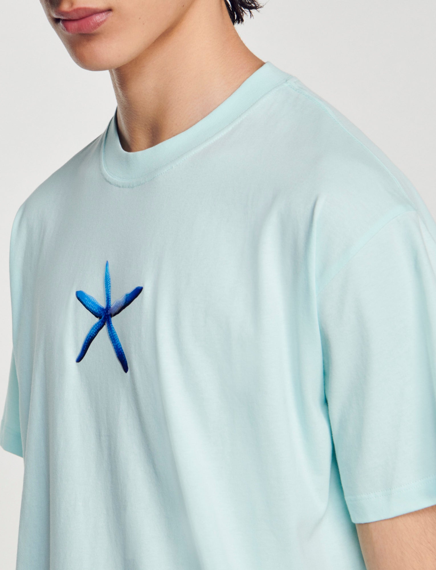 Camiseta con estampado estrella de mar