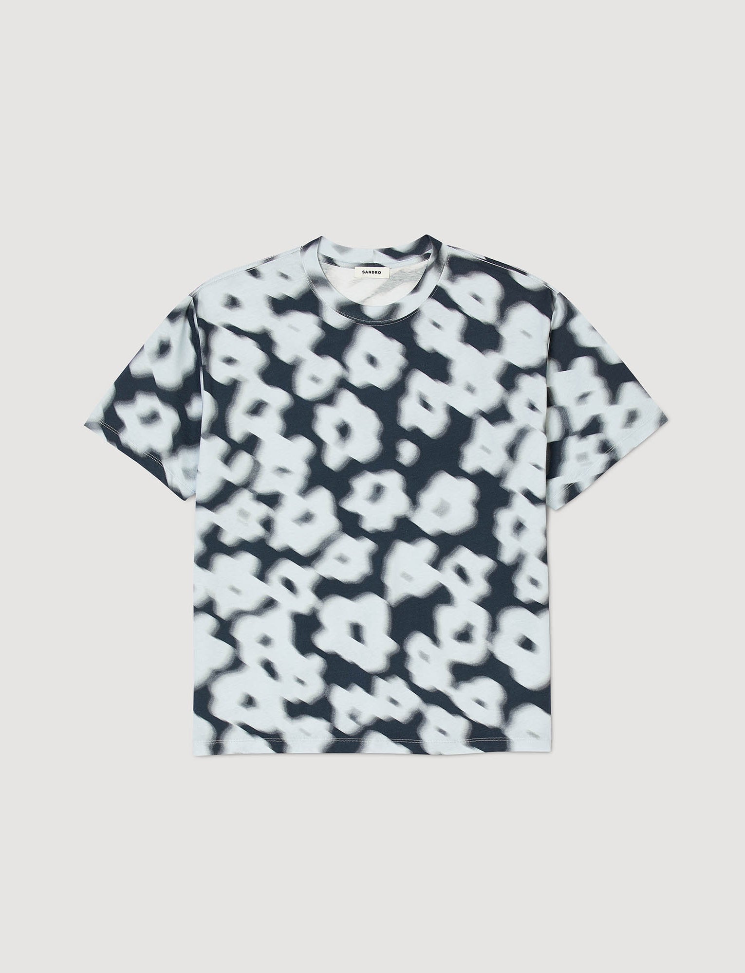 Camiseta de algodón con flores