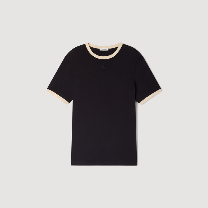 Camiseta bicolor con parche