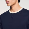 Camiseta bicolor con parche