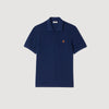 Polo con logotipo de cuero