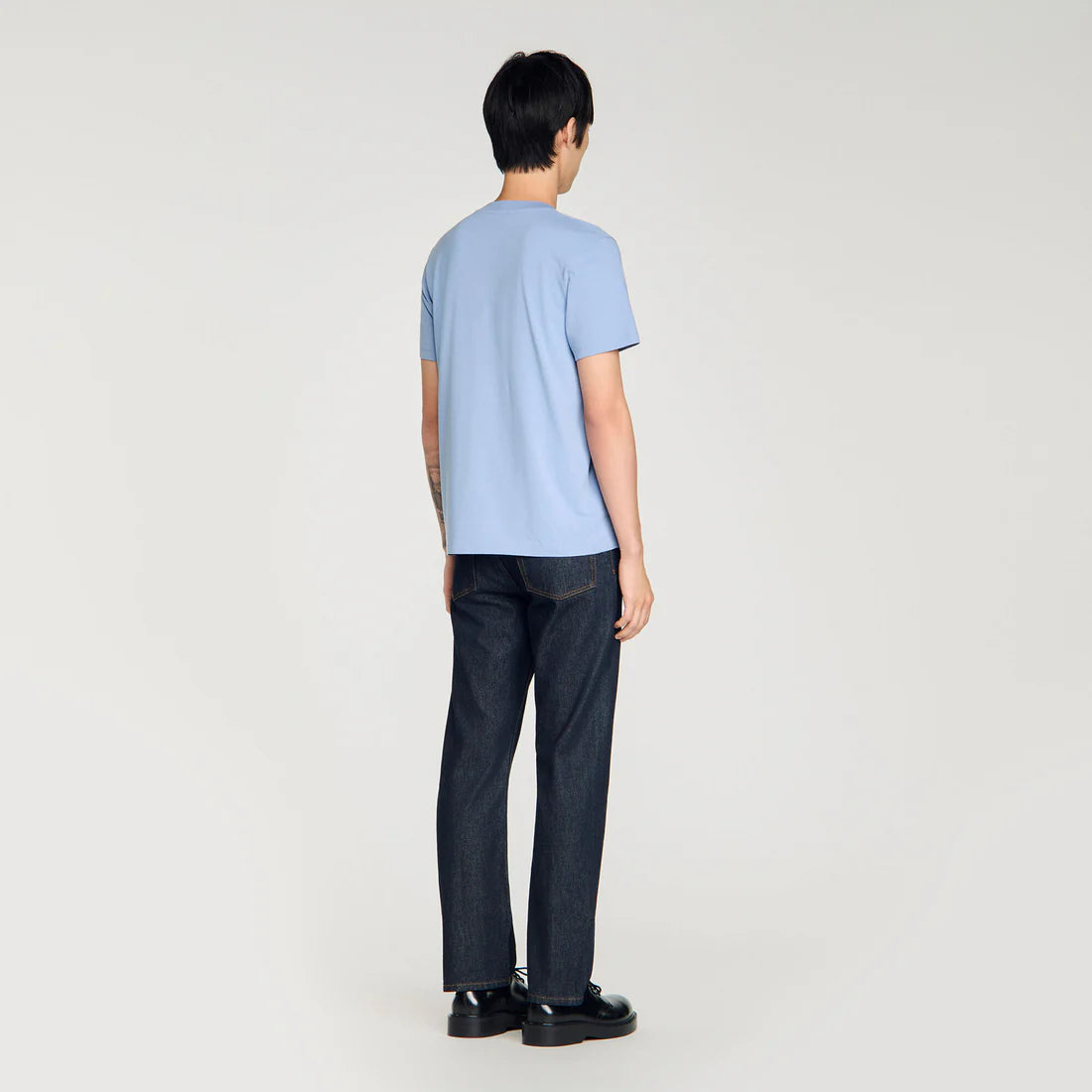 Camiseta de algodón bordado caballo