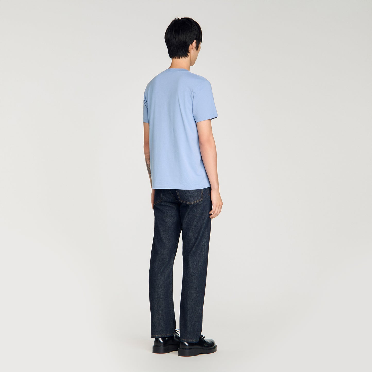 Camiseta de algodón bordado caballo