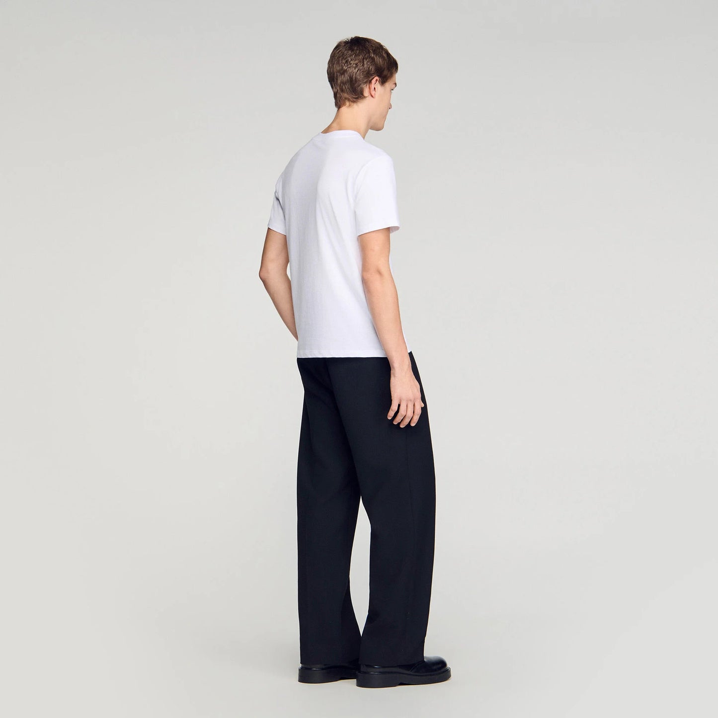 Camiseta con parche doble S