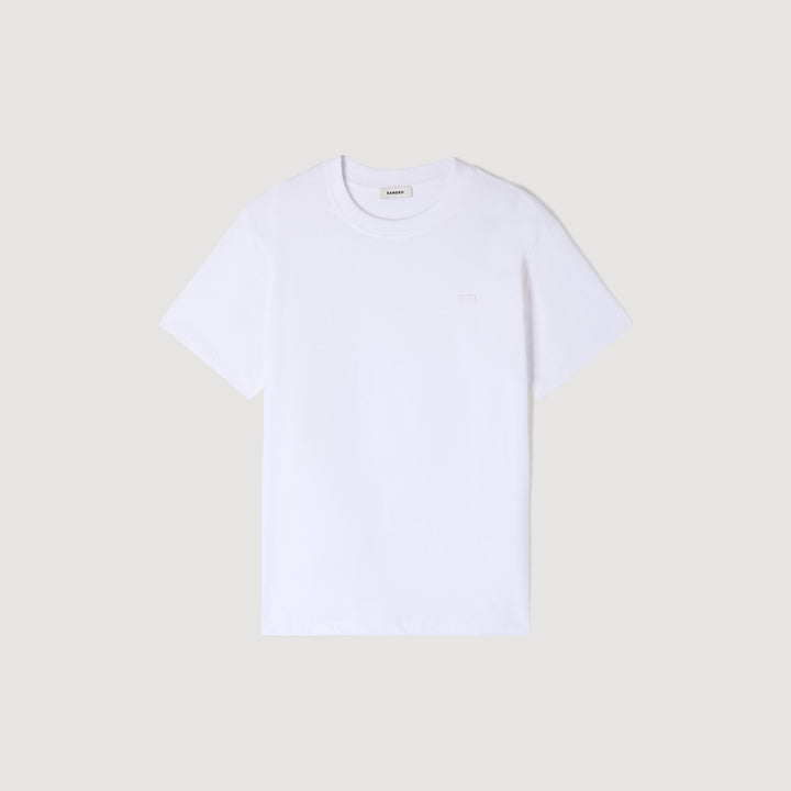 Camiseta con parche doble S