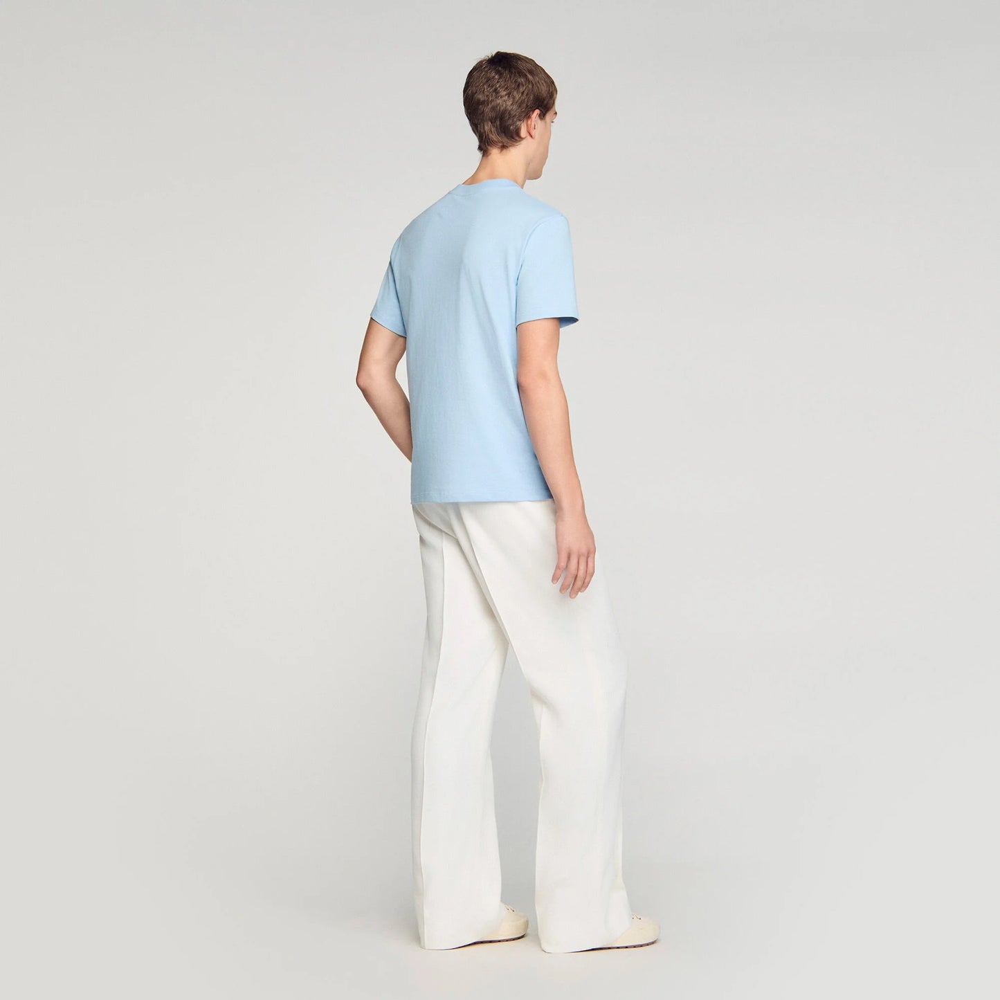 Camiseta con parche doble S
