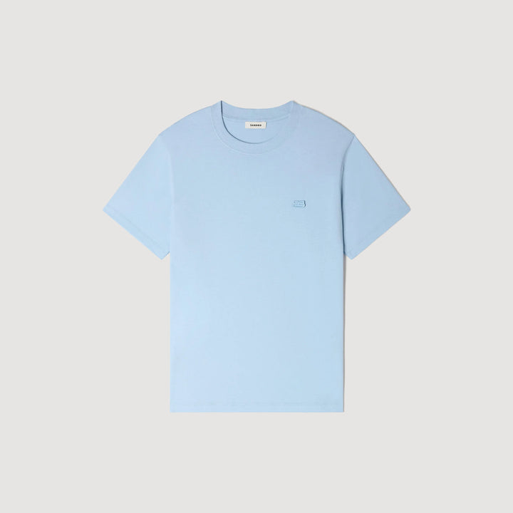 Camiseta con parche doble S