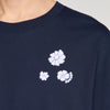 Camiseta de algodón estampado flor