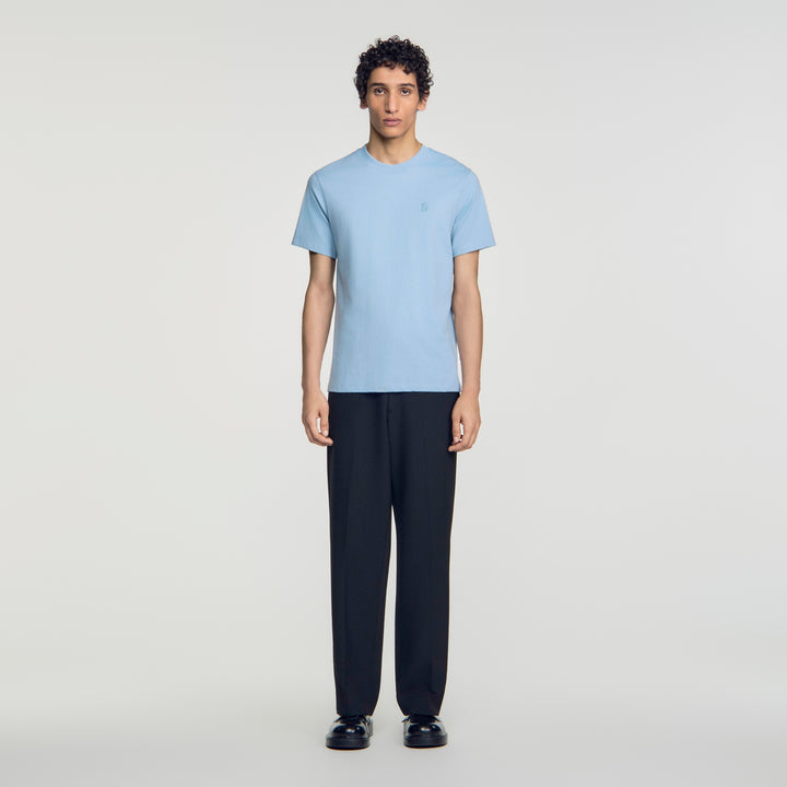 Camiseta de algodón con logo