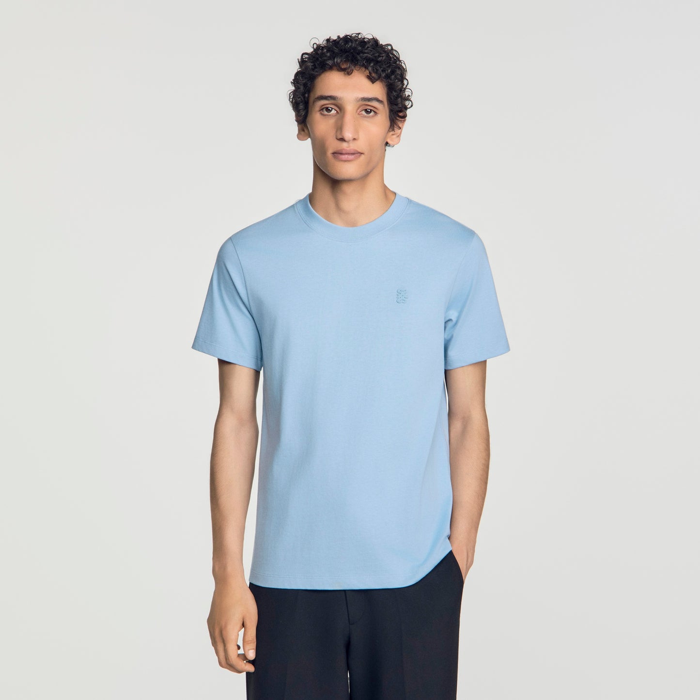 Camiseta de algodón con logo