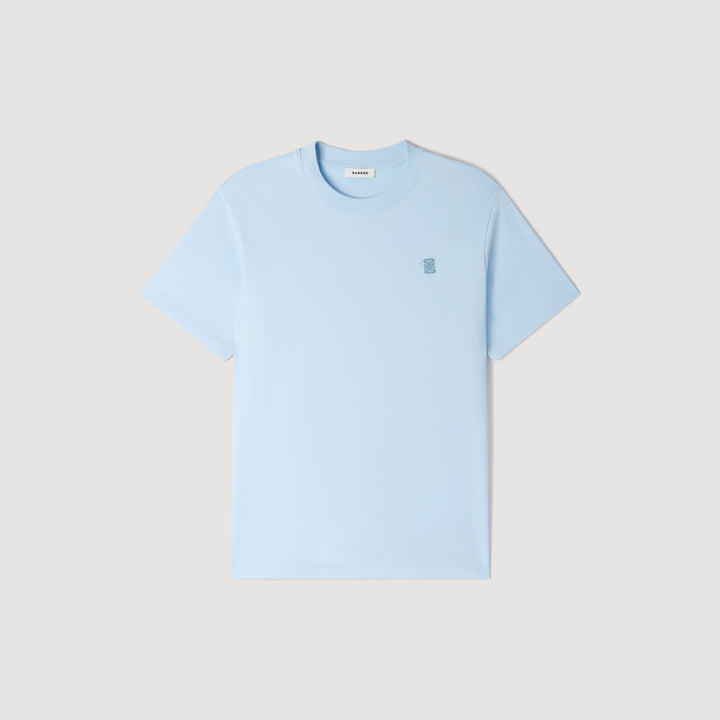Camiseta de algodón con logo