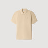 Polo de algodón con logo de cuero