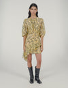 Vestido asimétrico estampado Paisley