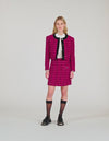 Falda corta de tweed