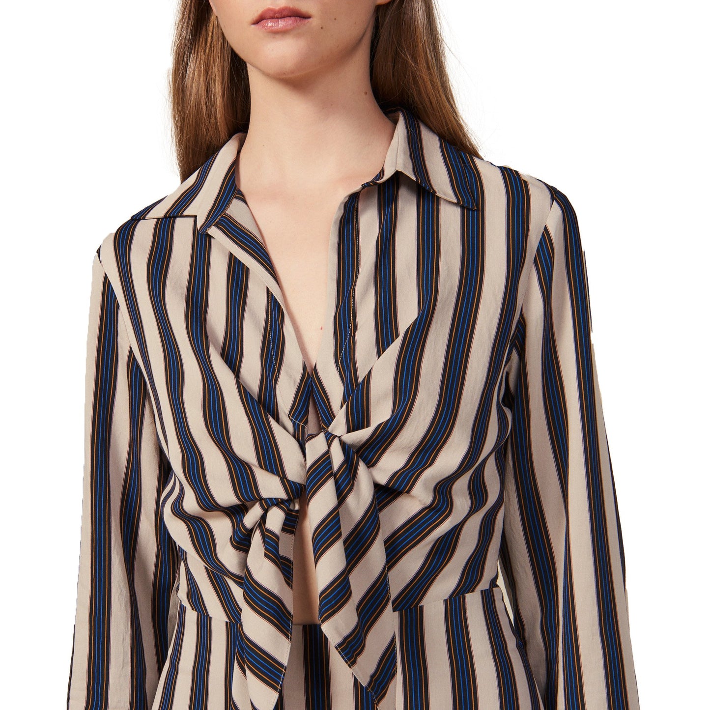Sandro | Vestido Vilna Beige Con Color