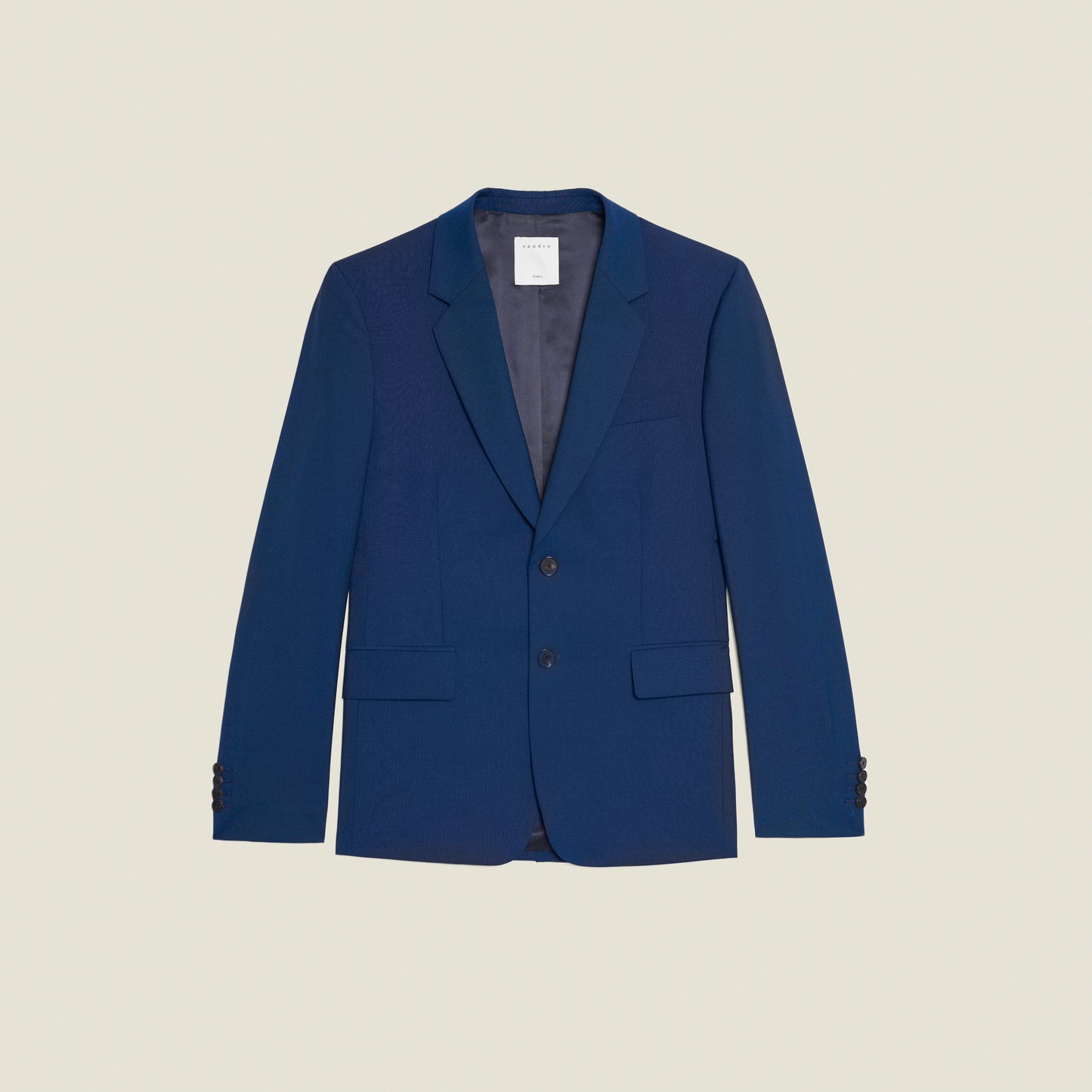 Chaqueta de traje de lana y mohair Formal Blue Op