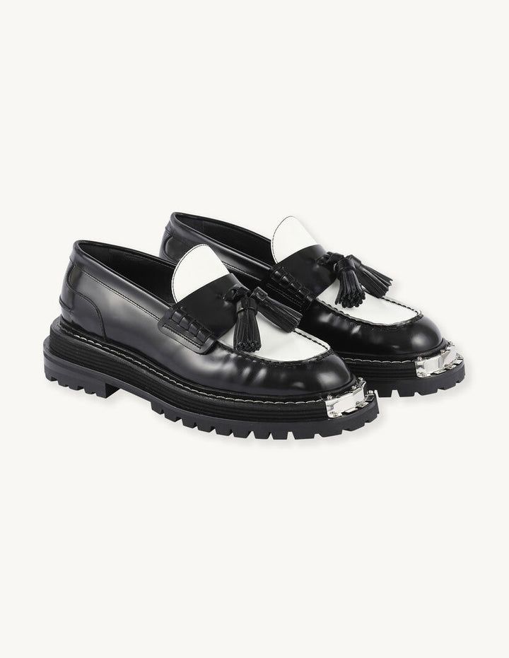 Mocasines de piel con suela gruesa