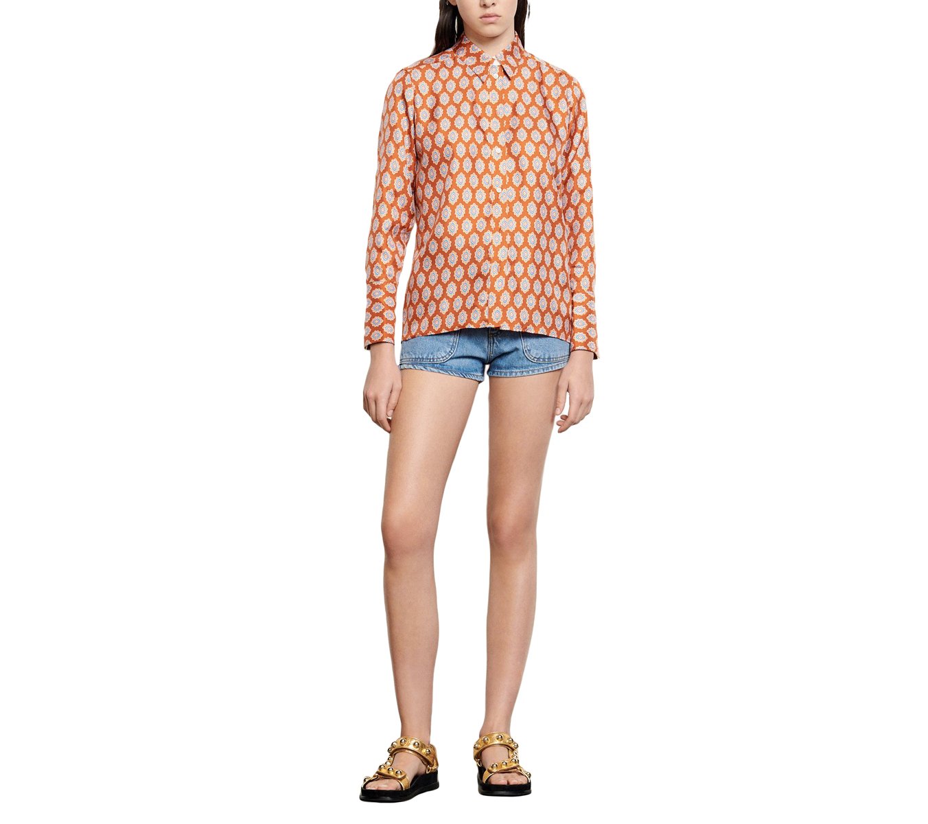 Sandro | Camisa Rochan Naranja