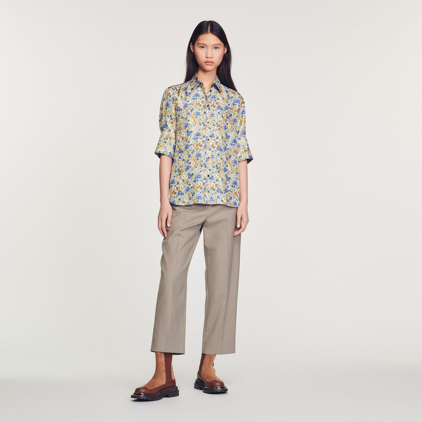 Camisa de manga corta, estampado Blossom