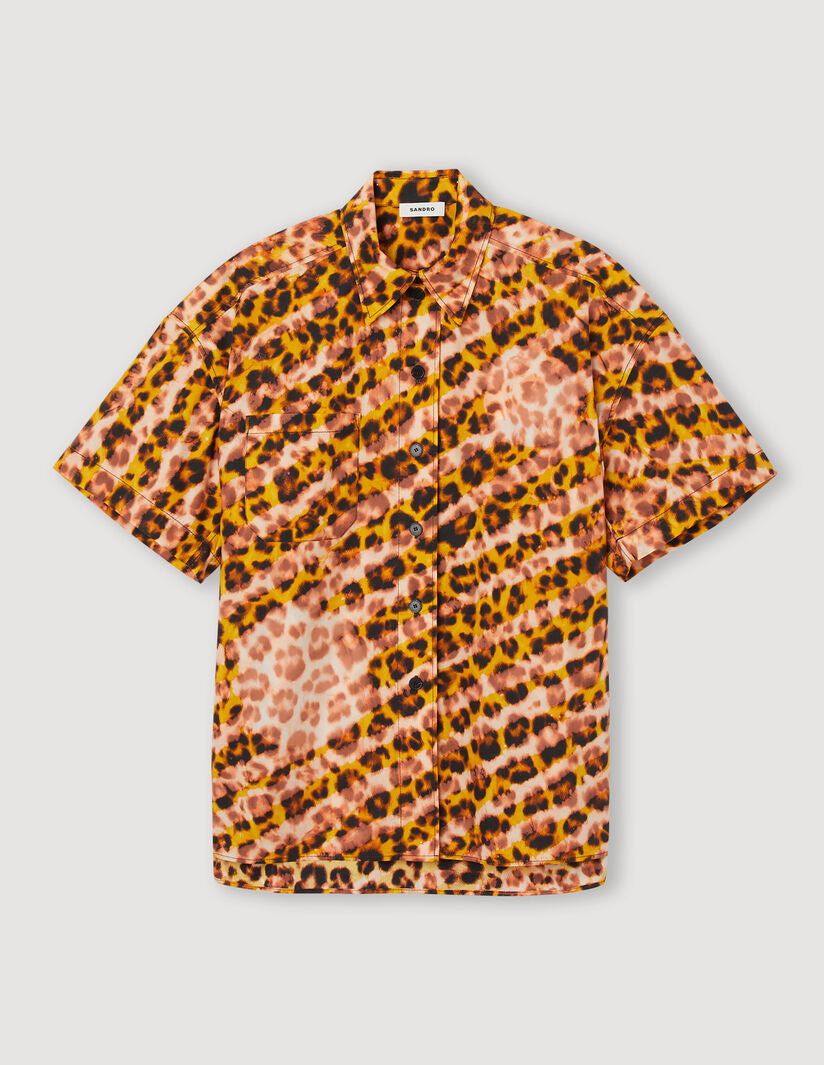 Camisa oversize de leopardo