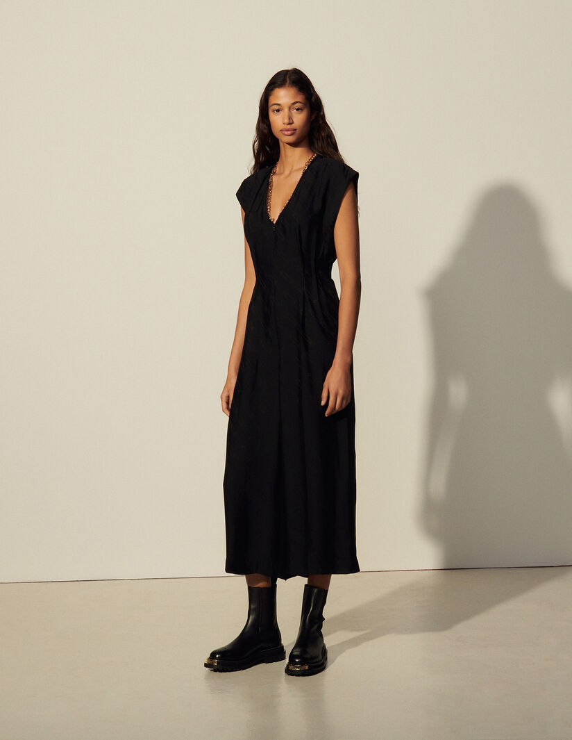 Mono de pantalón de tejido de jacquard Gaia