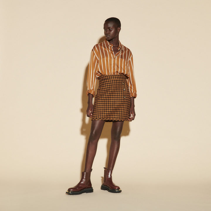 Sandro | Falda corta de tweed Carmelia