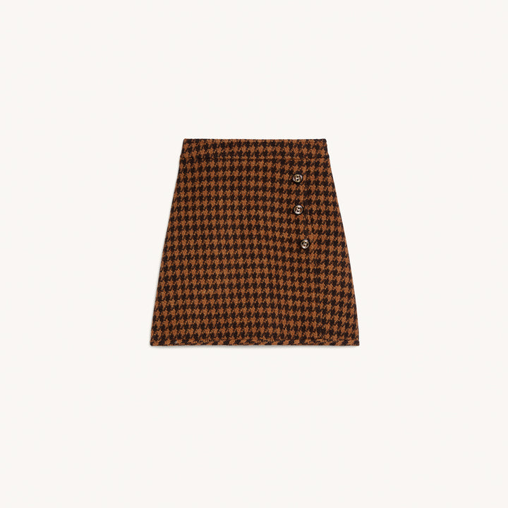 Falda corta de tweed Carmelia