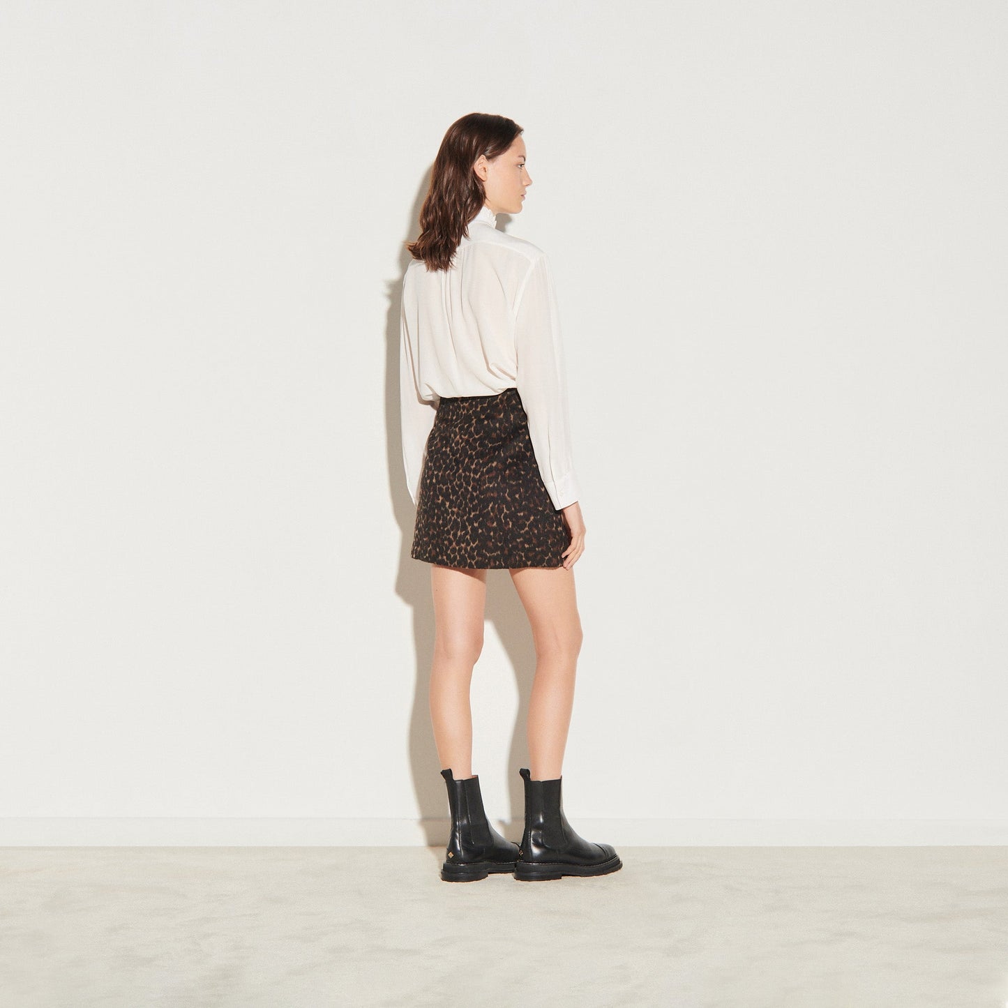 Falda corta de leopardo Lepy