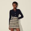 Sandro | Falda de cuadros de tweed Annete