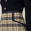Falda de cuadros de tweed Annete