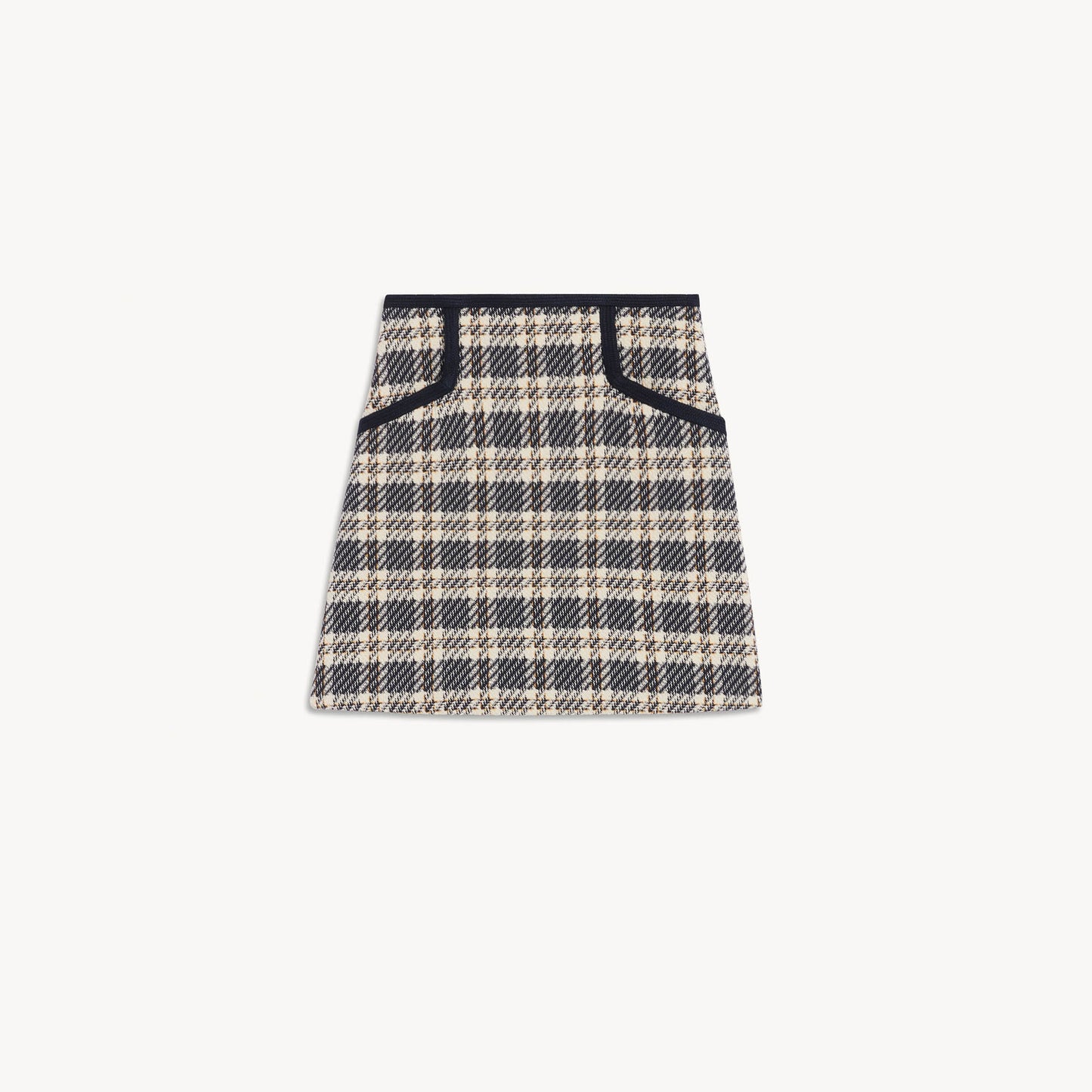 Falda de cuadros de tweed Annete