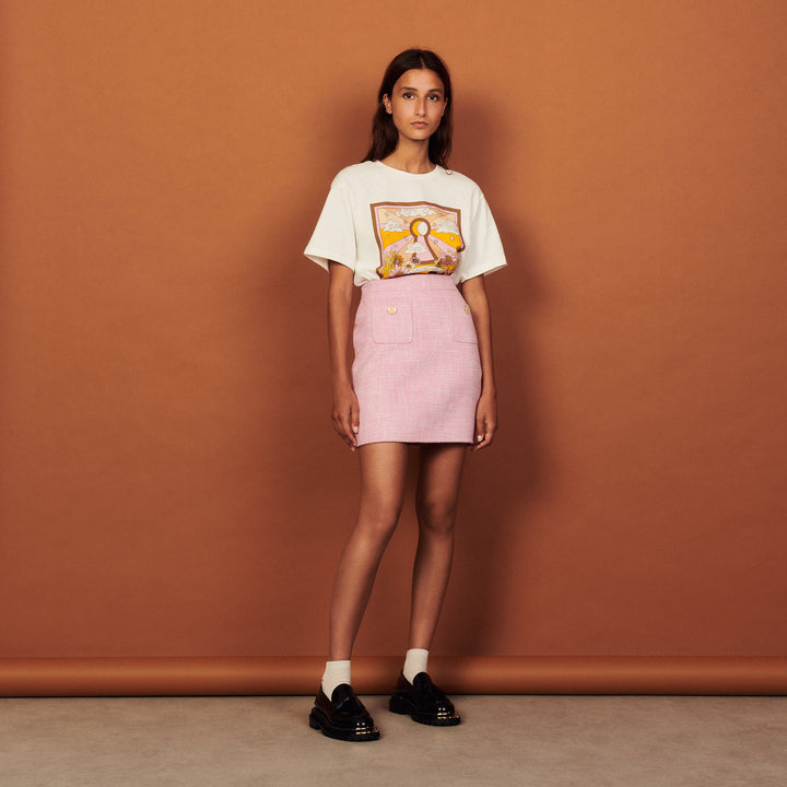 Sandro | Falda corta de lana