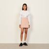 Falda de tweed bicolor