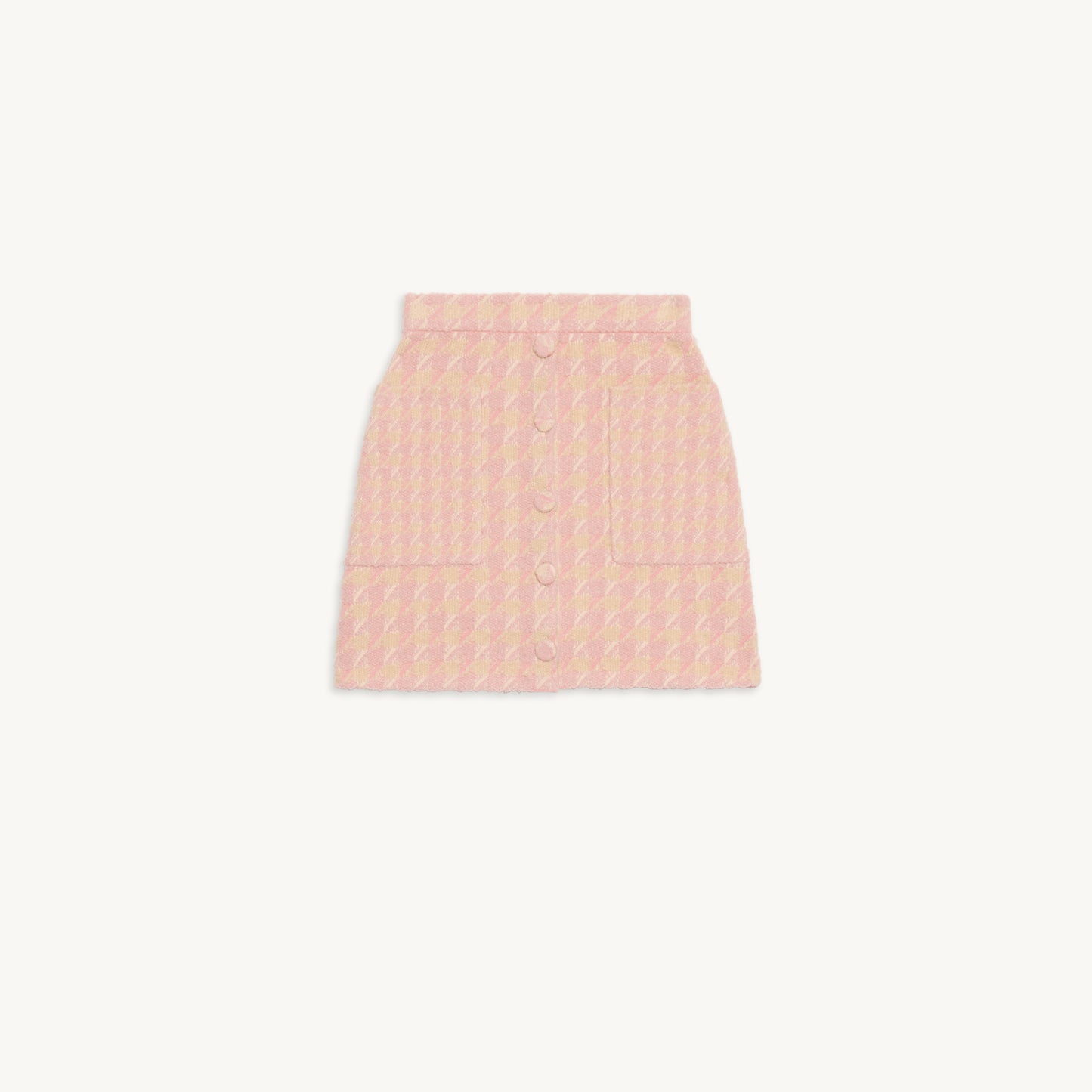 Falda de tweed bicolor